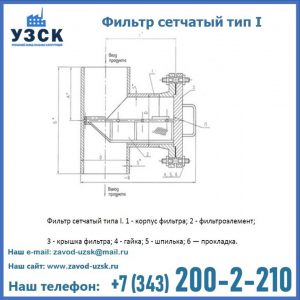Фильтр сетчатый ФС по Т-ММ-11-2003 в Кызыл-Кия