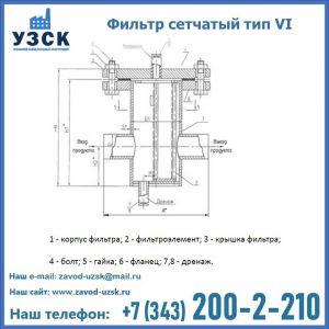 Фильтр сетчатый ФС по Т-ММ-11-2003 в Кызыл-Кия